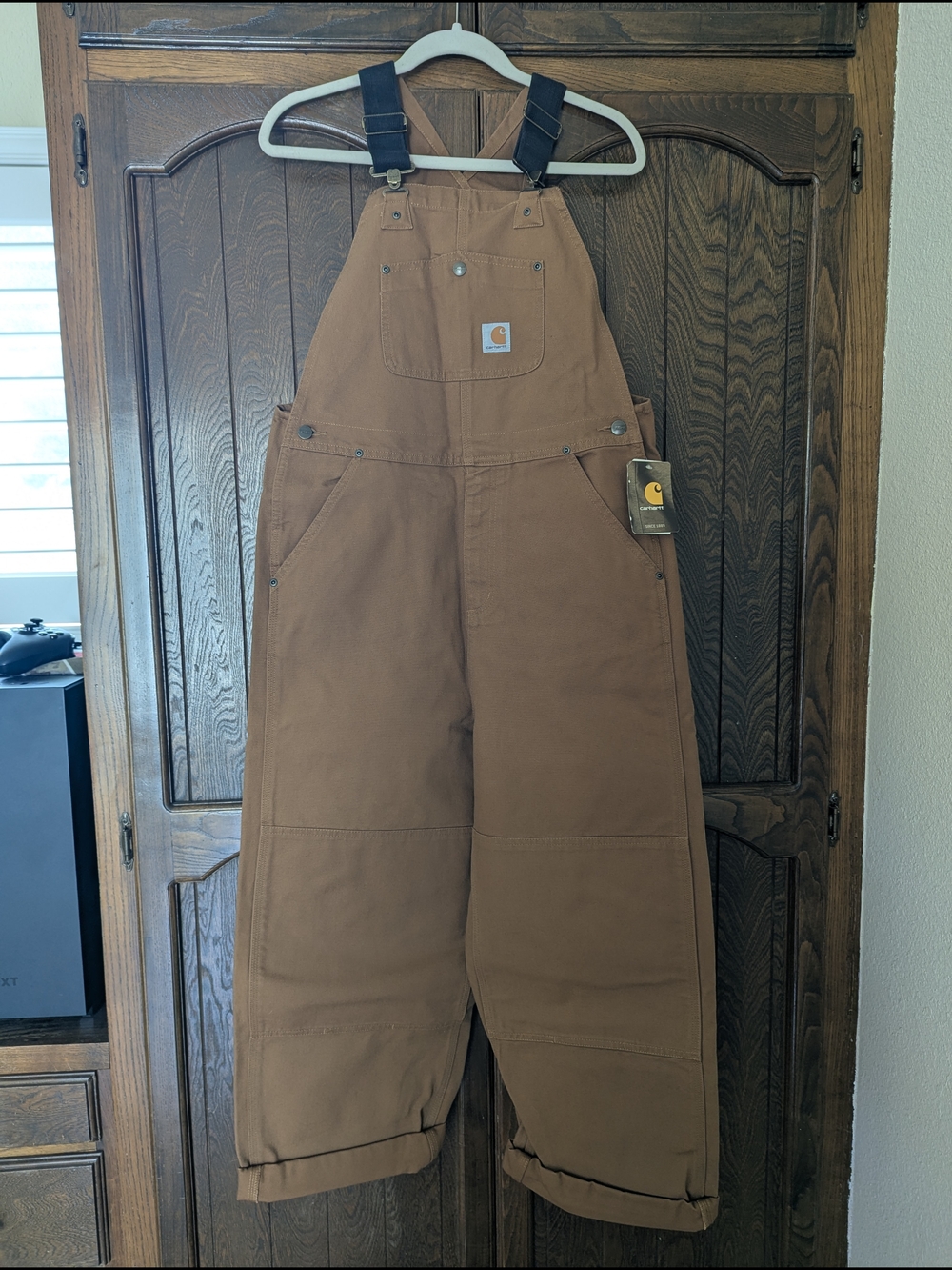 Carhartt Brown Duck Canvas Overalls (Youth Size 16)